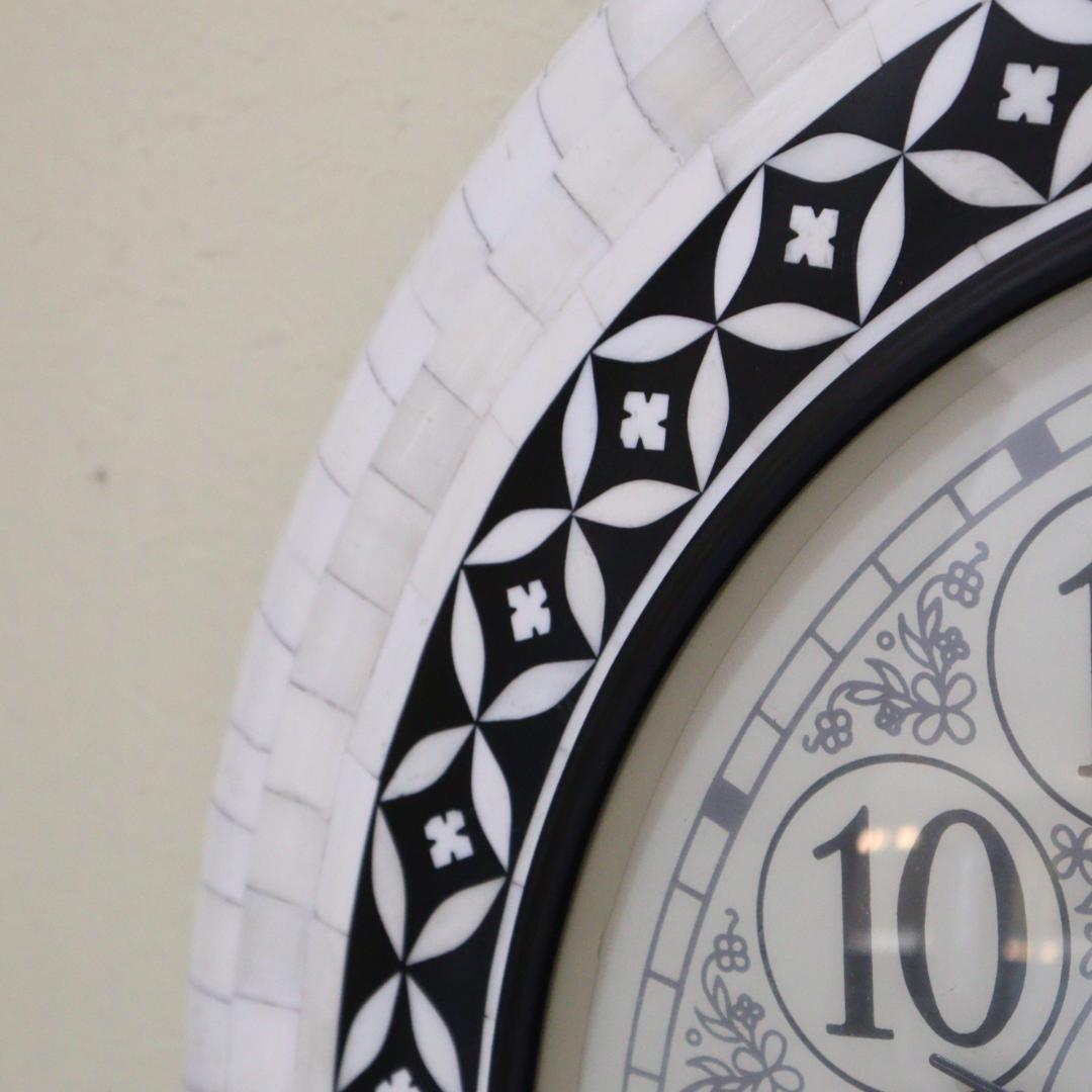 ウォールクロック 壁掛け時計 バッファローボーン アンティーク クラシック