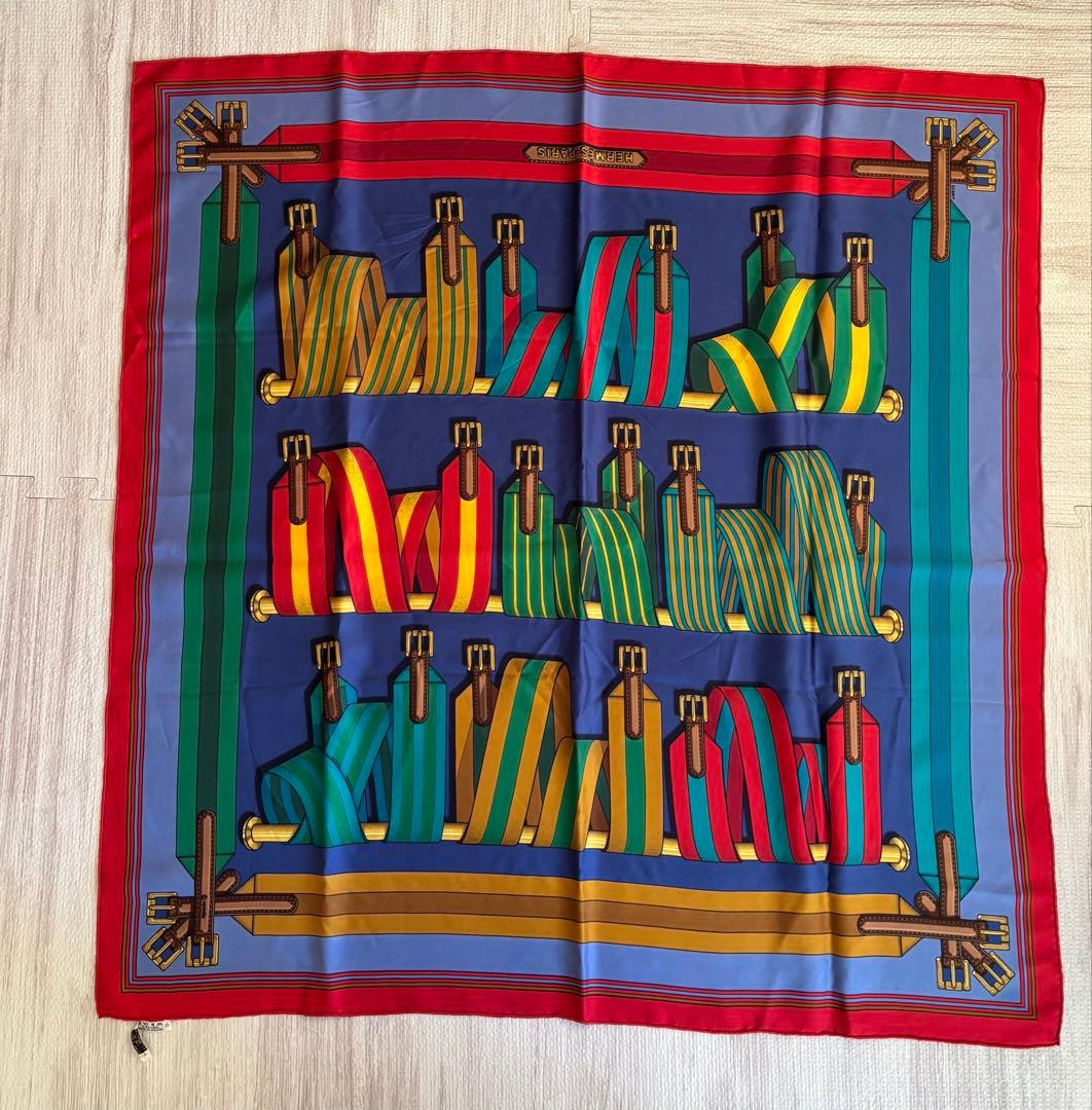 【美品です❗️】HERMES エルメス LesSanglesレ・サングル カレ90