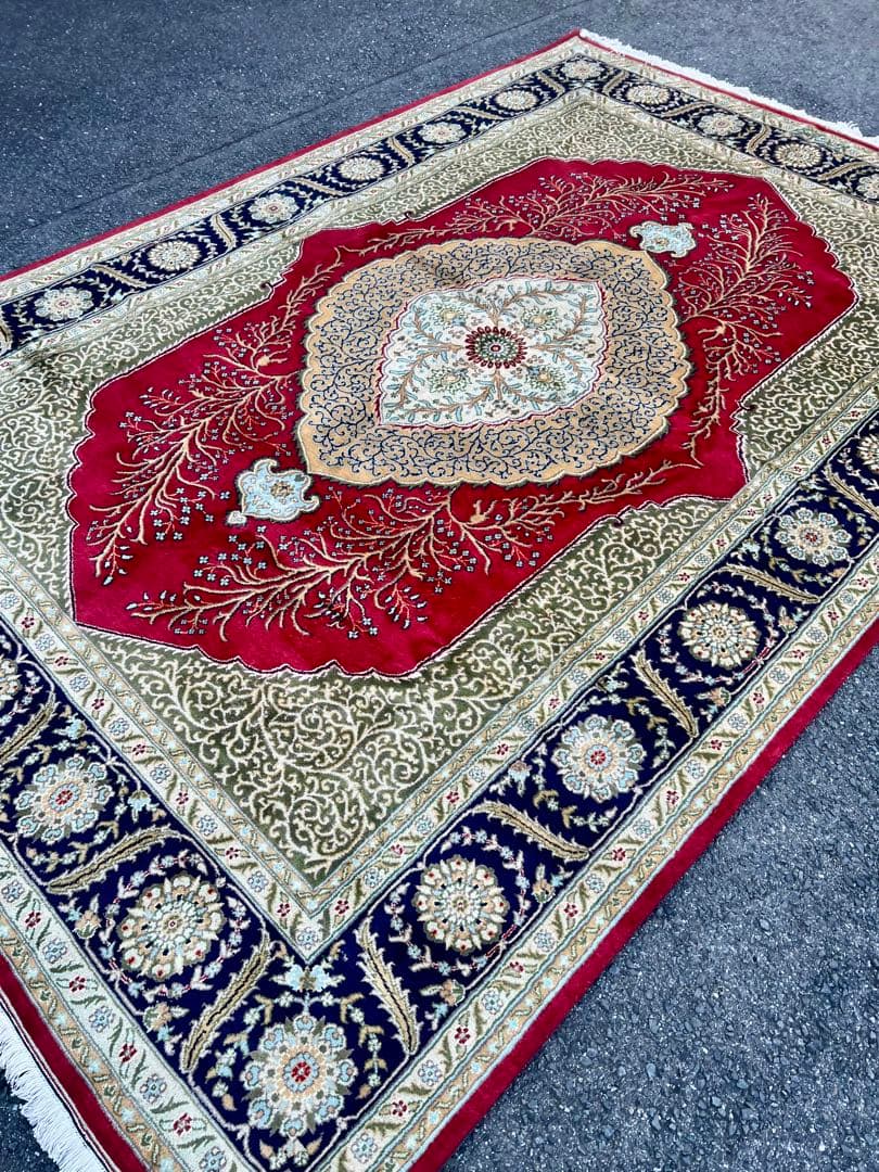 ムガル ペルシャ カーペット/サイズ:200x300cm……fjb1。