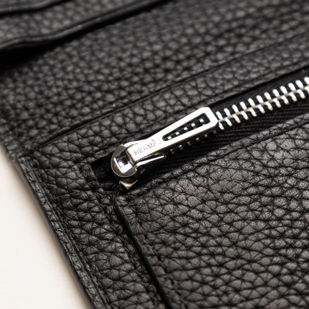 エルメス ベアンスフレ P刻印 ブラック レザーウォレット
