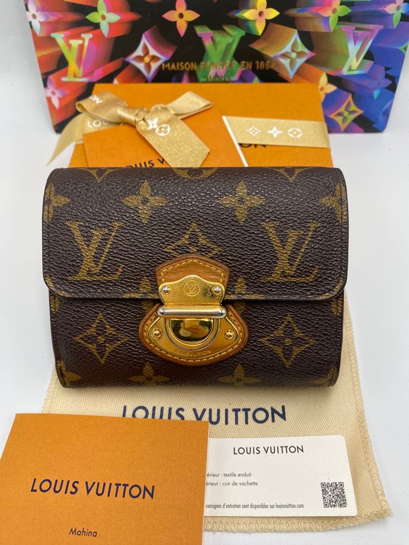 ルイヴィトン モノグラム ポルトフォイユ ジョイ 三つ折り財布 コアラ系