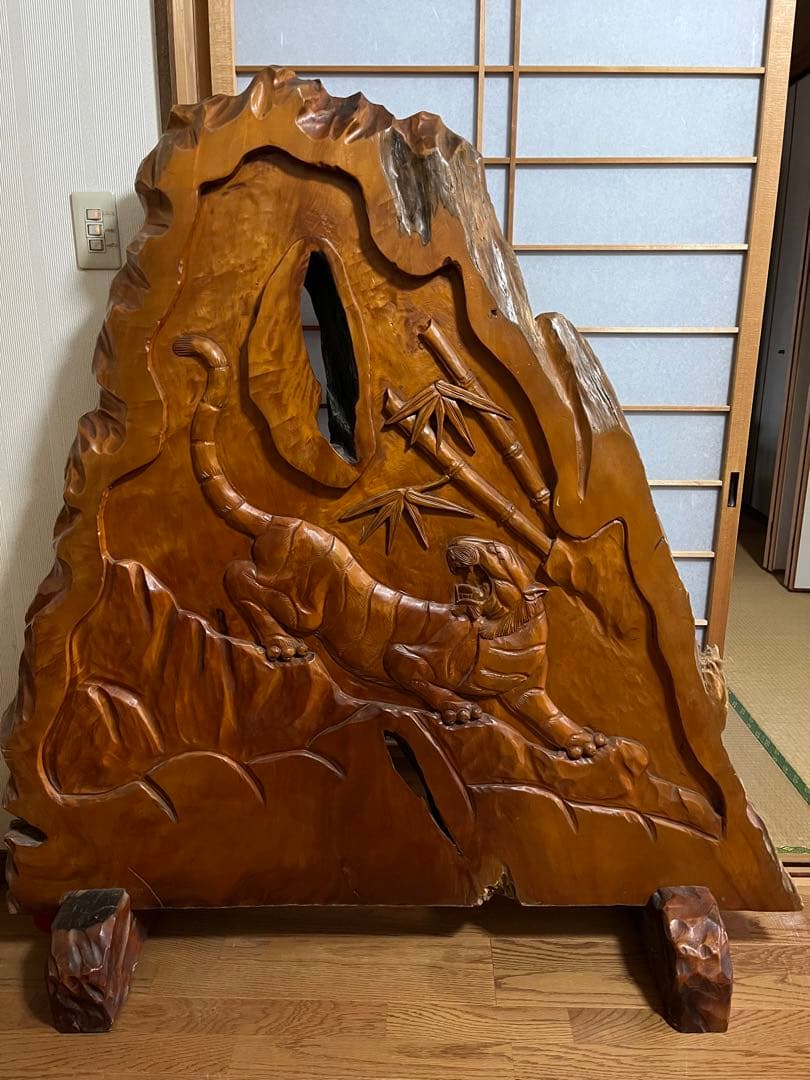 虎の衝立。
