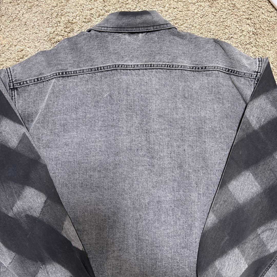 DIESEL チェック柄 デニム長袖シャツ