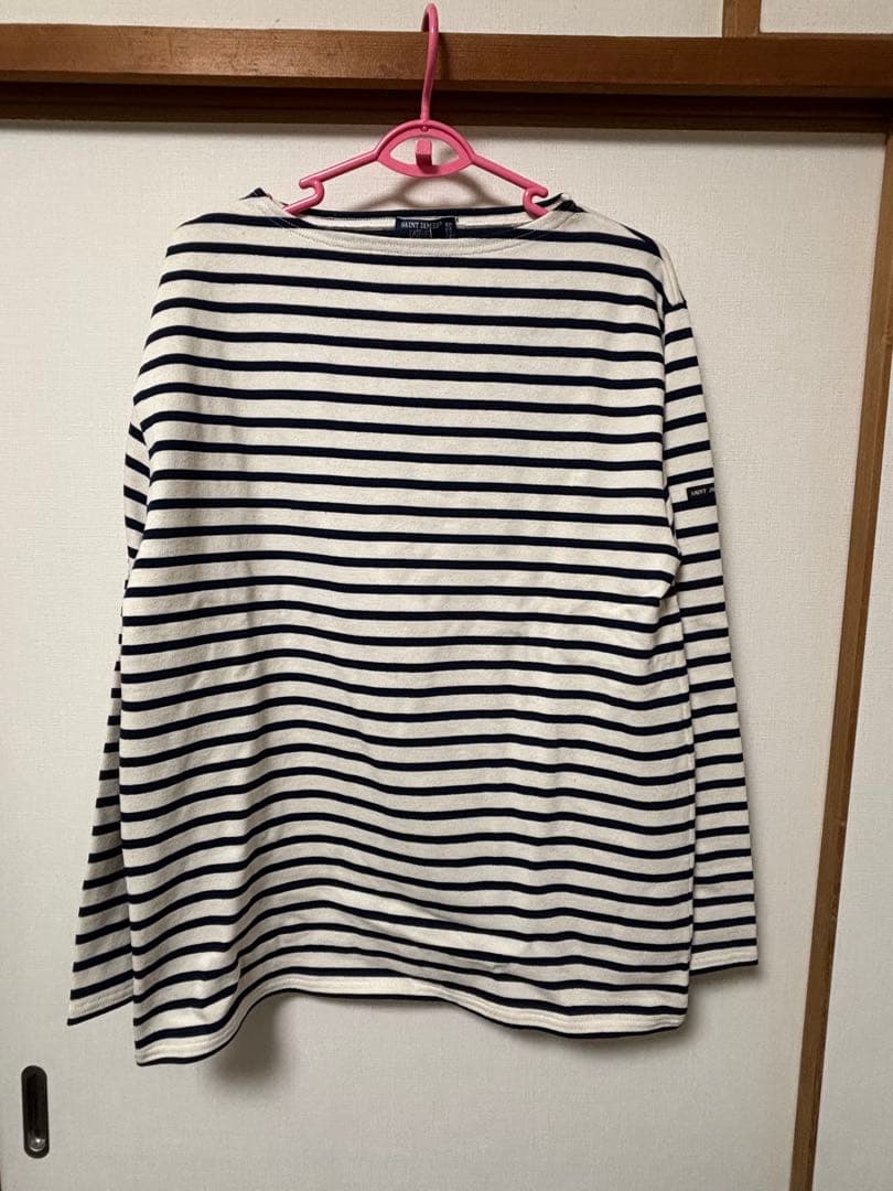 セントジェームス ボーダー長袖カットソー　ギルド ECRU/MARINE T5