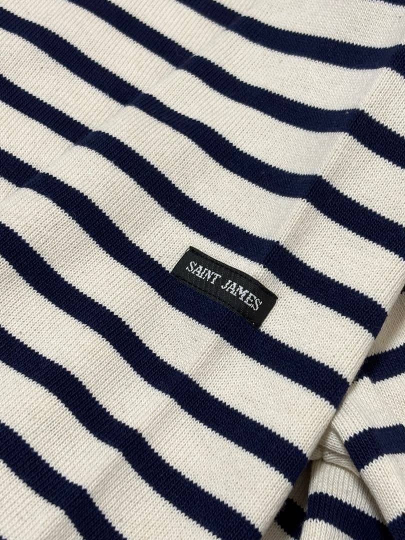 セントジェームス ボーダー長袖カットソー　ギルド ECRU/MARINE T5
