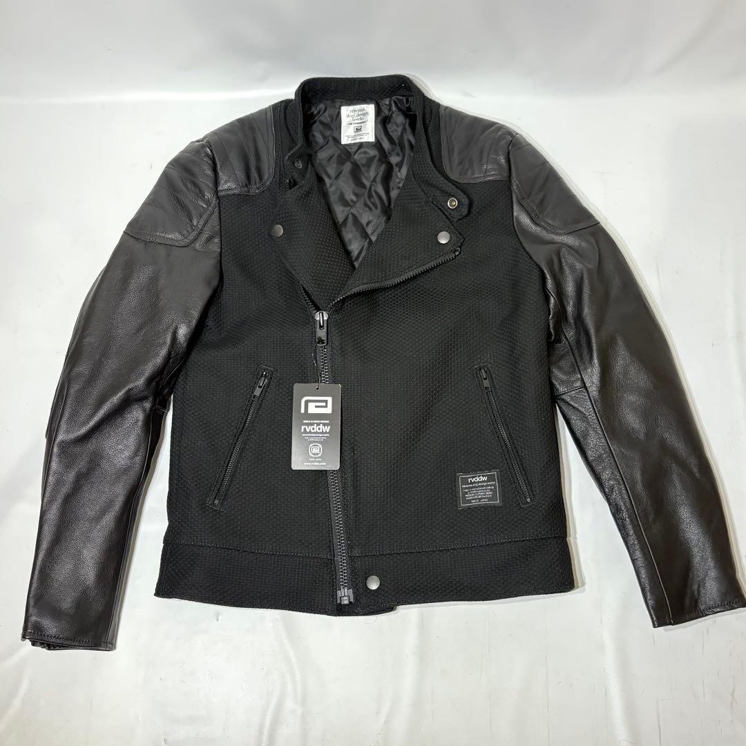 リバーサル レザー ライダース ジャケット Sサイズ