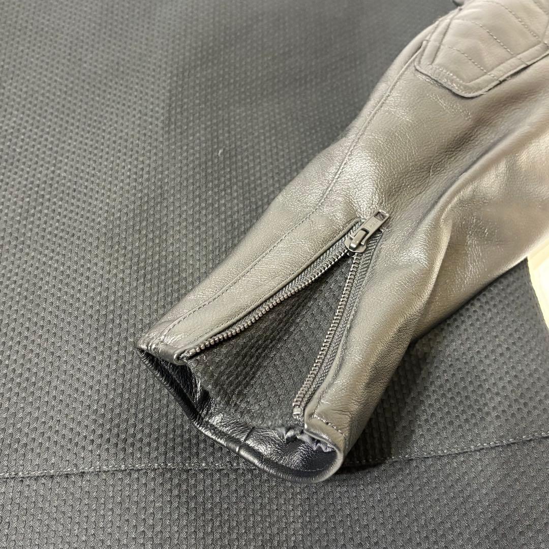 リバーサル レザー ライダース ジャケット Sサイズ