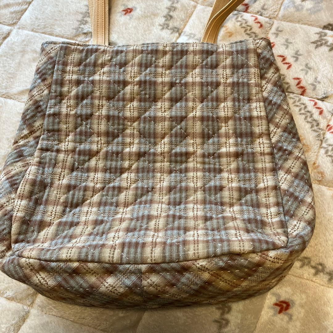 キルティングパッチワークトートバッグ