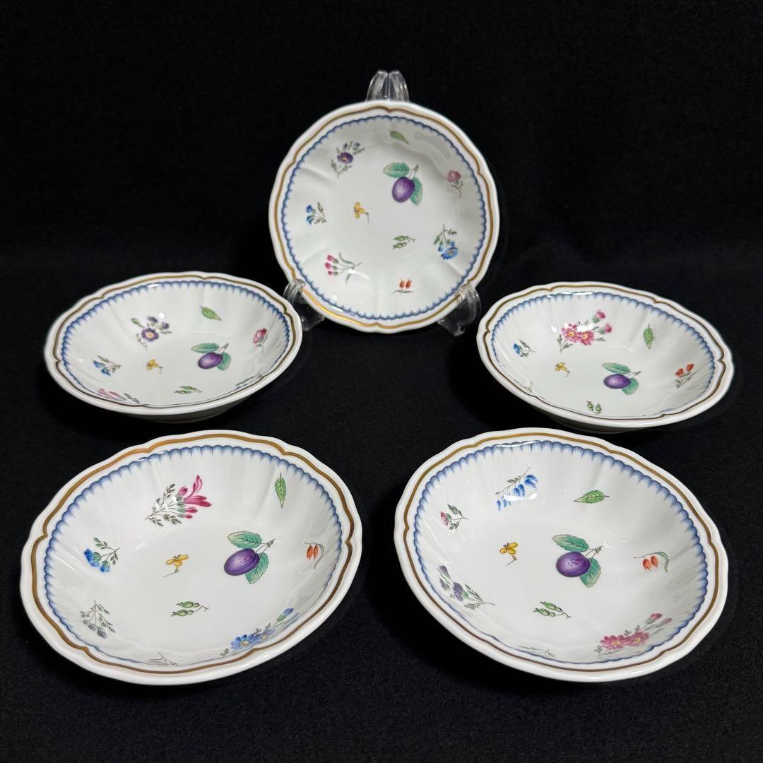 【希少/未使用】リチャードジノリ　イタリアンフルーツ　フルーツボウル　5枚セット