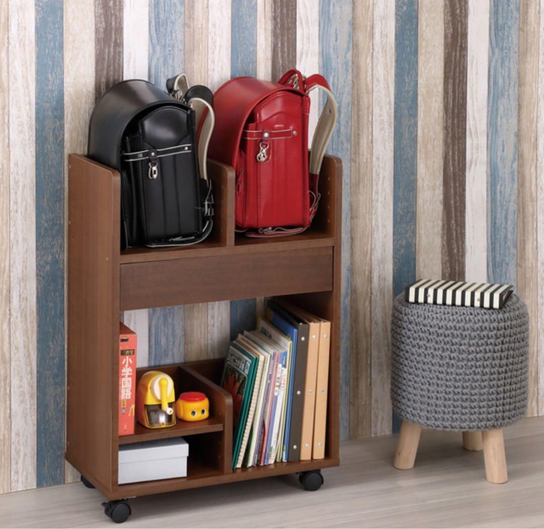 【新品 送料無料】ランドセル収納ワゴン 全2色 ランドセルラック　ランドセル収納