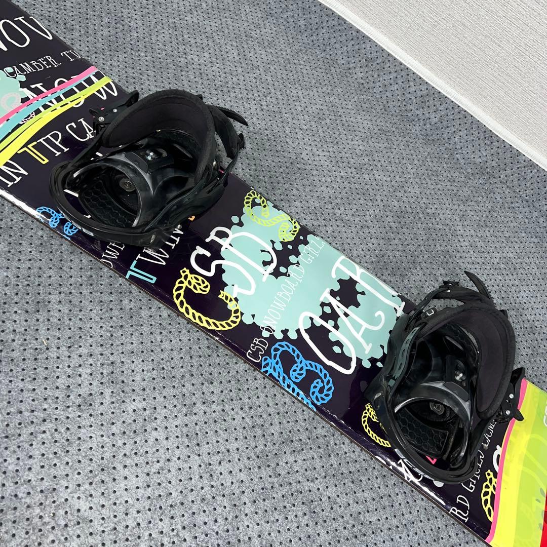 7-8回使用 キッズスノーボード CSB 140cm＋バイン＋ダイヤルブーツ