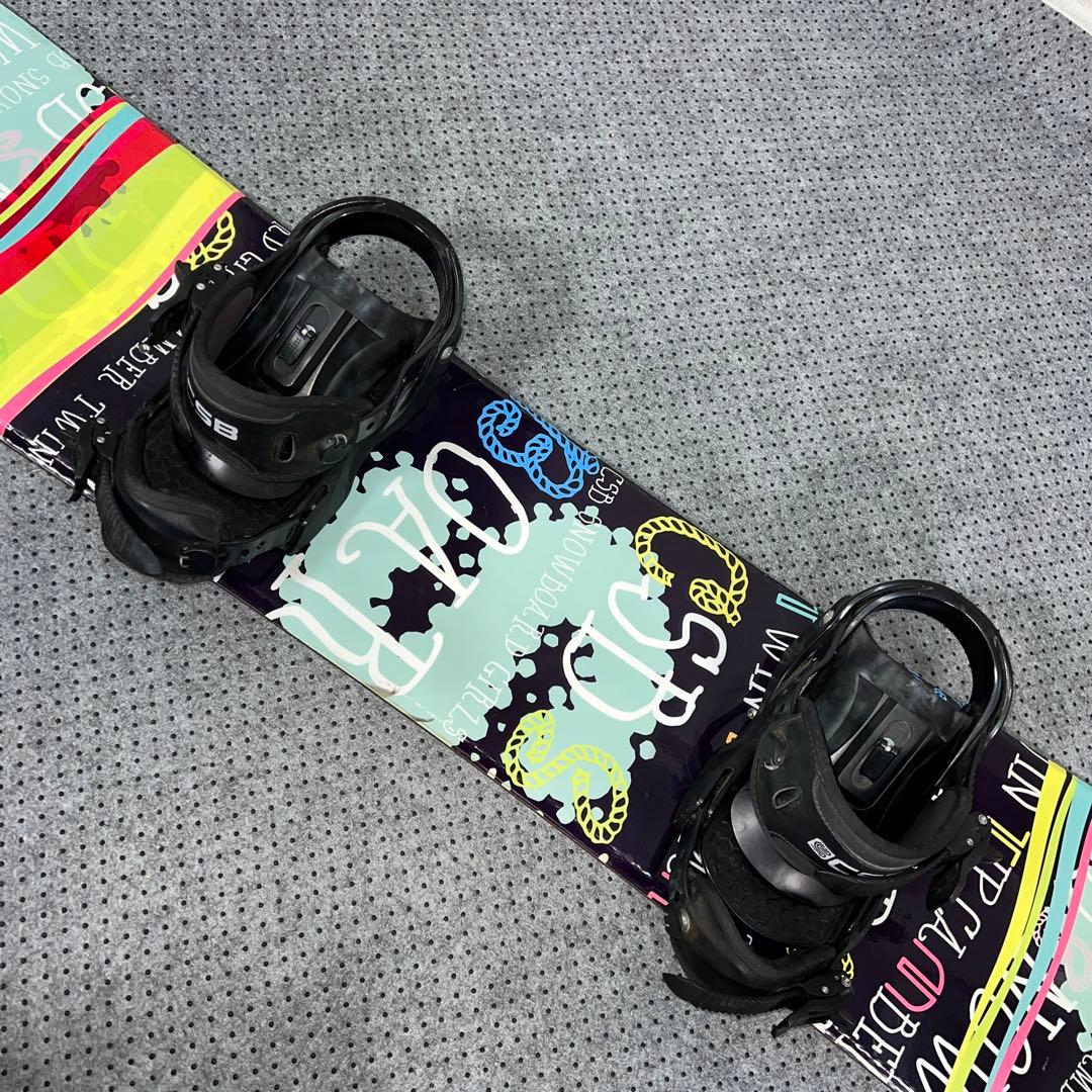 7-8回使用 キッズスノーボード CSB 140cm＋バイン＋ダイヤルブーツ