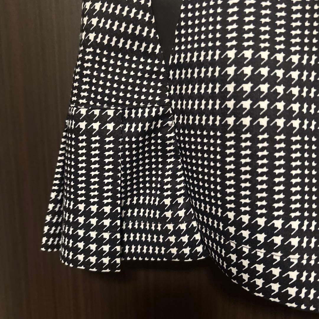 PG 黒と白のチェック柄スカート　サイズ０