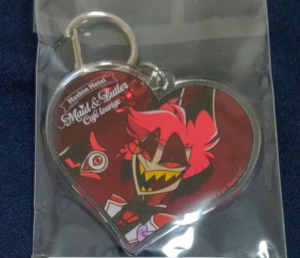 【最安値】ハズビンホテル アニメイトカフェ ハートアクリルキーホルダーアラスター