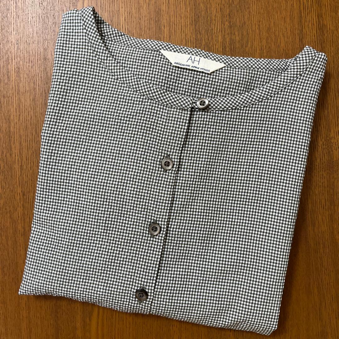 APPLE HOUSE ギンガムチェック　国産ブラウス