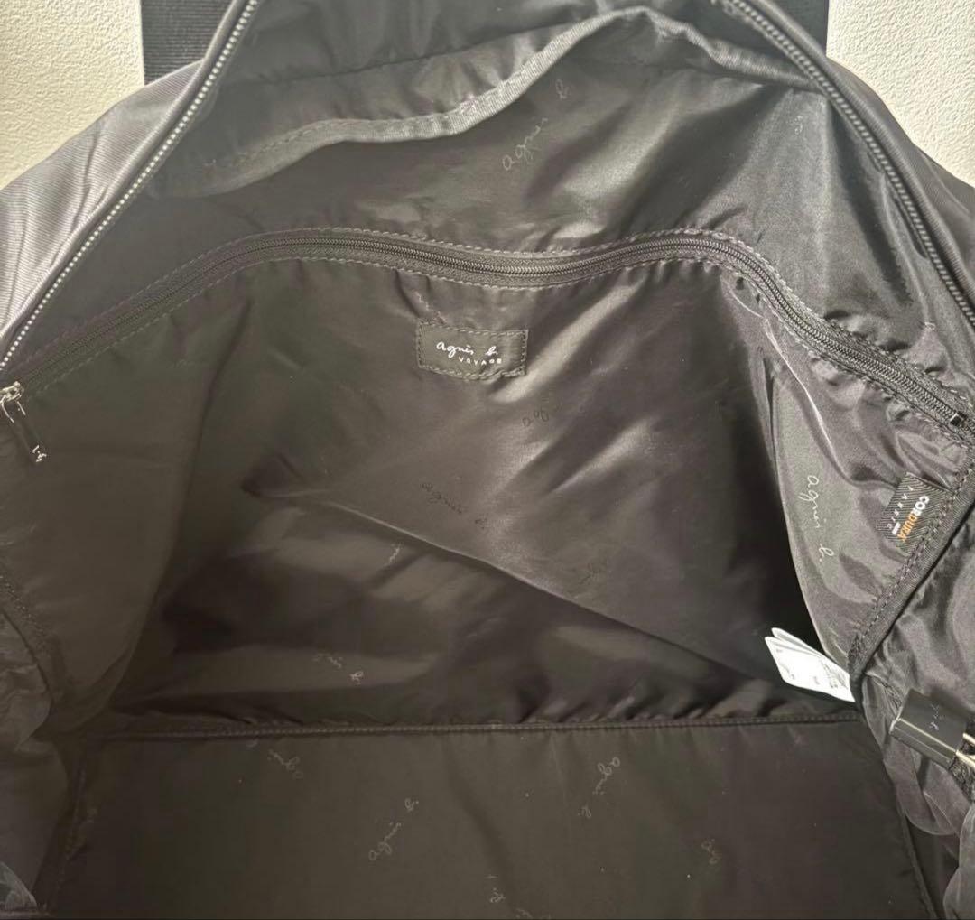 agnes.b VOYAGE 2wayボストンバッグ ナイロン 南京錠 黒