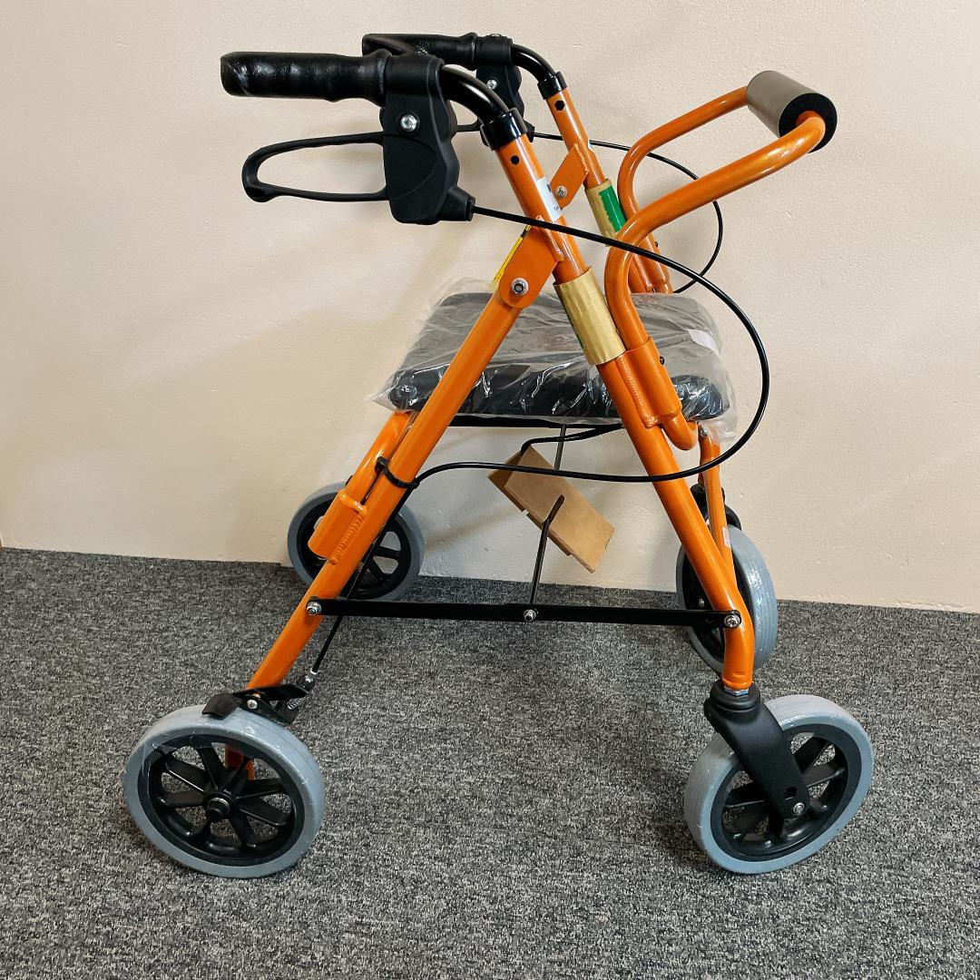 新品未使用　歩行器 竹虎 ハッピー II NB オレンジメタリック