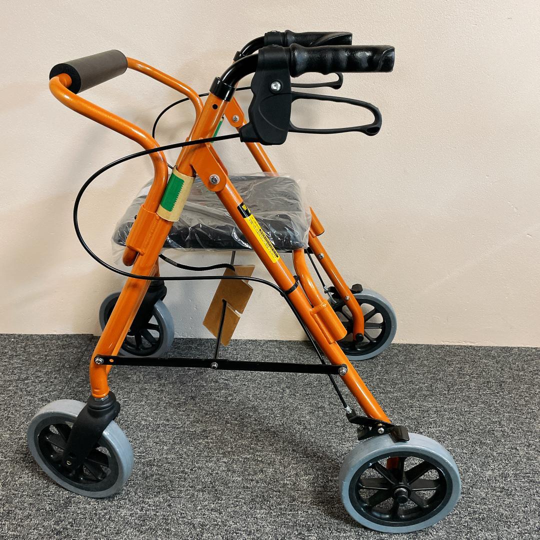 新品未使用　歩行器 竹虎 ハッピー II NB オレンジメタリック