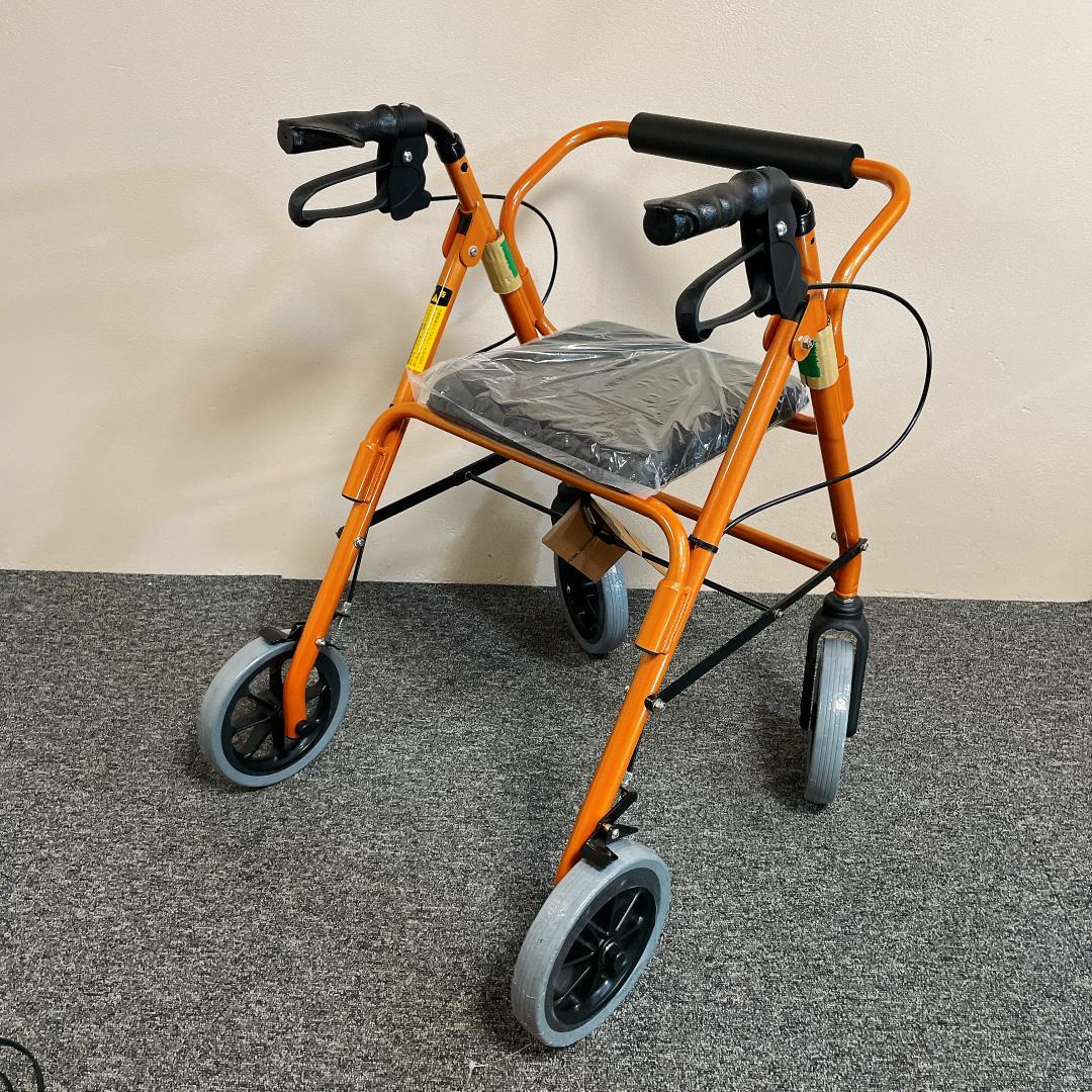 新品未使用　歩行器 竹虎 ハッピー II NB オレンジメタリック