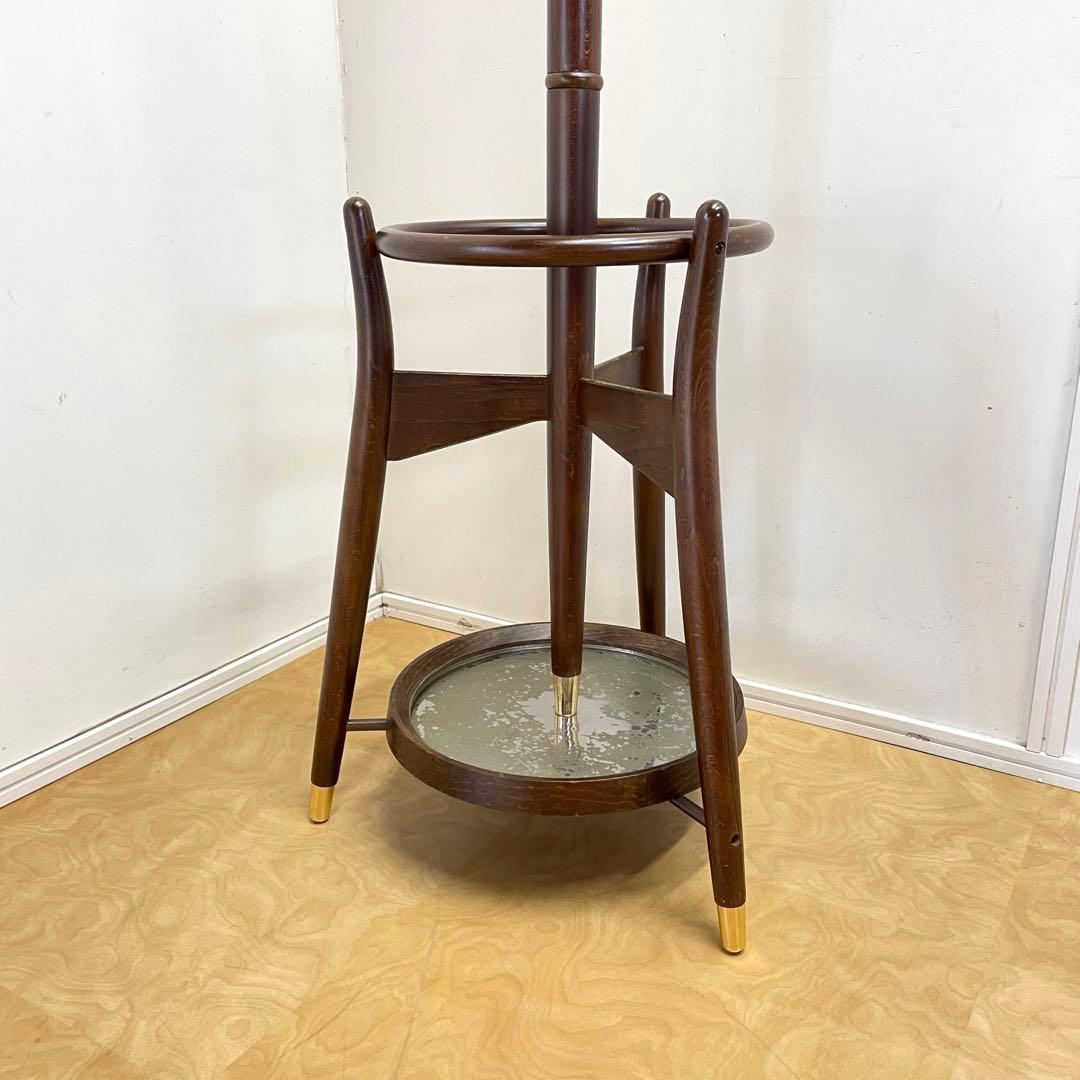 秋田木工 ポールハンガー① コートハンガー スタンド アンティーク ビンテージ