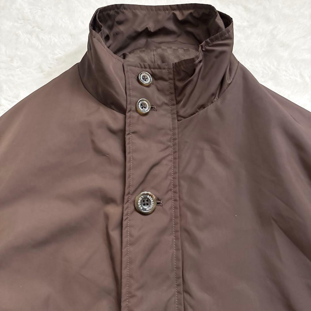 【極美品】Aquascutum ダウンロングコート ブラウン ライナー付