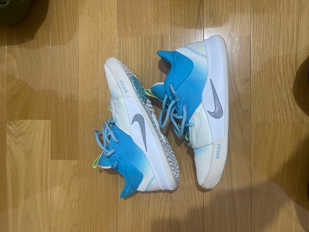 PG３　ルアー　Nike バスケットボールシューズ 青白