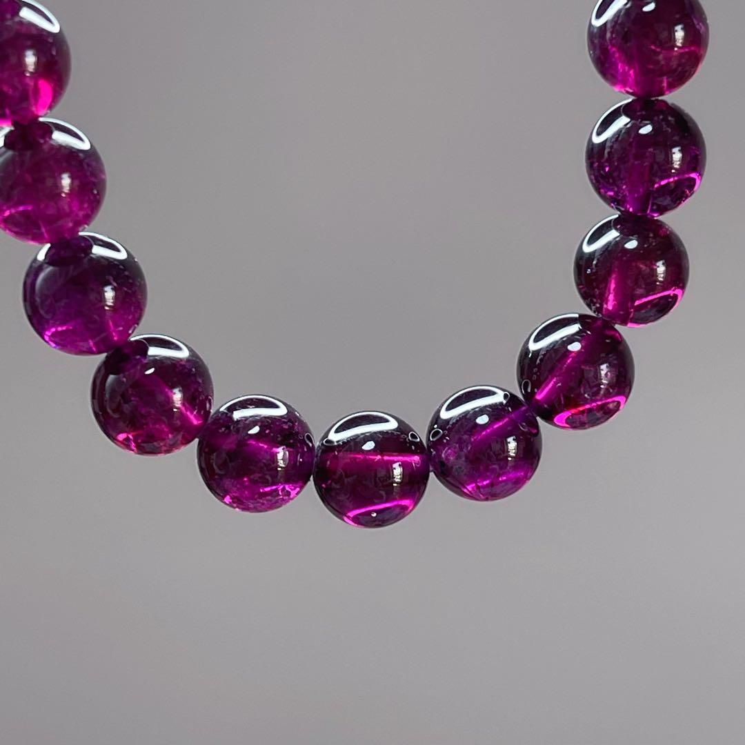 ★天然石★極上天然無処理ロードライトガーネットΦ8mmブレスレット