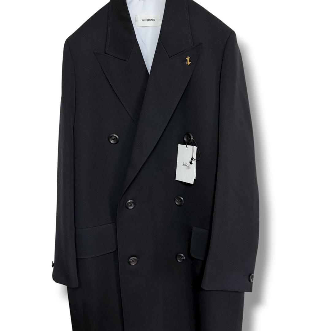 2025 タグ付属 新品同様 リラクス ウールギャバジン ダブルブレストコート