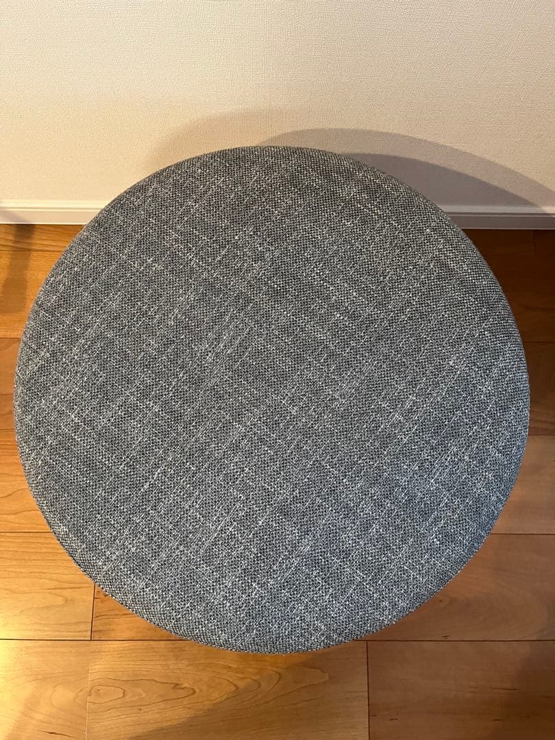 【美品】柏木工 オットマン 丸スツール K-WINDSOR SLS85A グレー