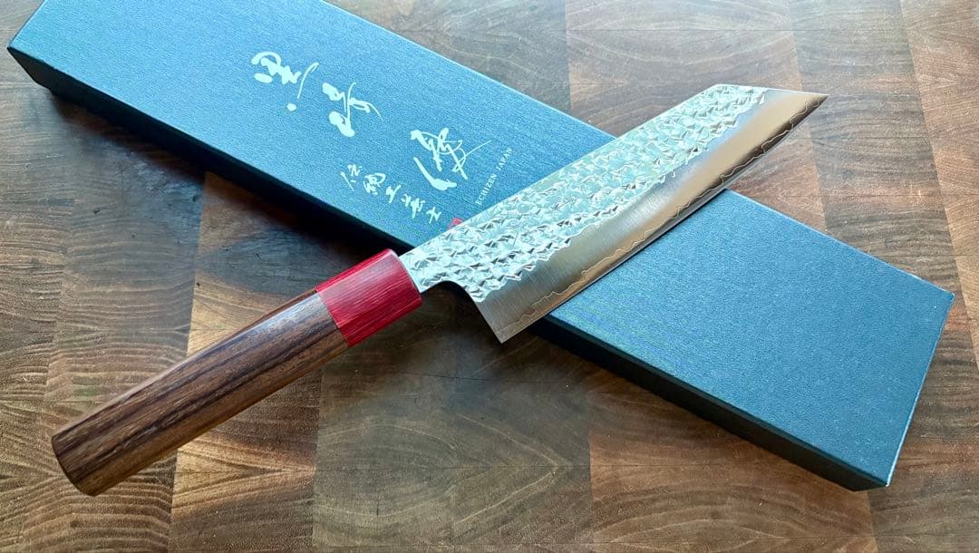 黒崎優　閃光・切付　文化 包丁 170mm 紫檀柄　万能包丁　粉末ハイス