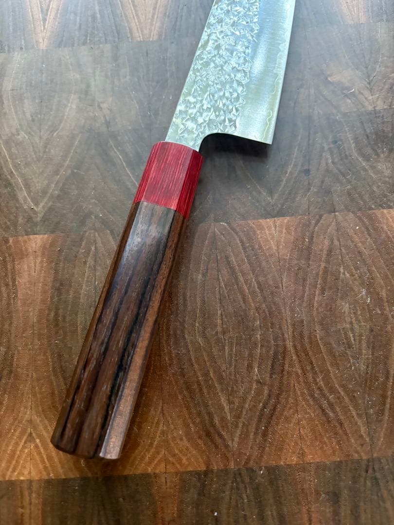 黒崎優　閃光・切付　文化 包丁 170mm 紫檀柄　万能包丁　粉末ハイス