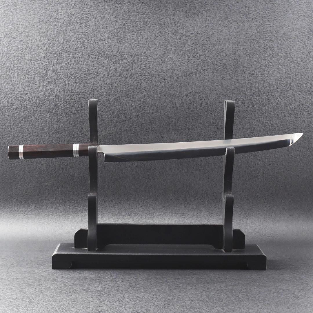 尺三 水本焼 MKH1高炭素鋼 広直刃 先丸柳刃包丁 究極の切れ味 黒檀八角柄