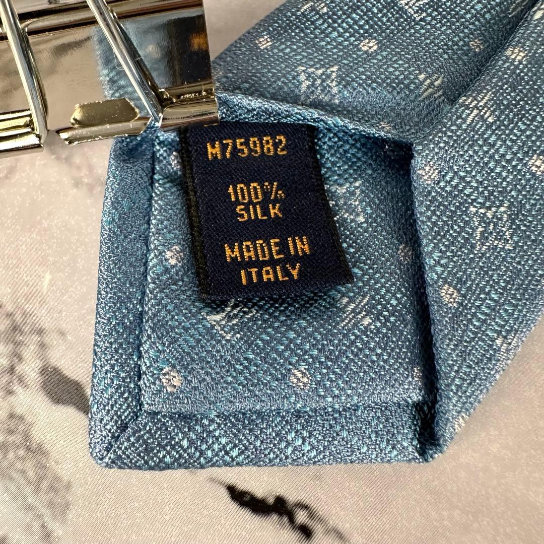 未使用品✨ルイヴィトン 最高級ネクタイ クラヴァットモノグラム 現行タグ 7cm