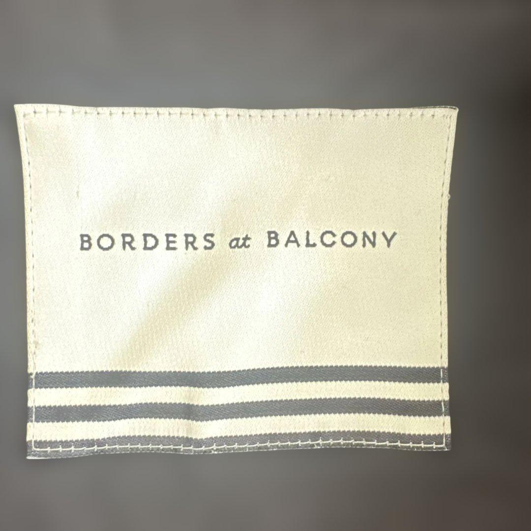 【美品】ボーダーズアットバルコニー ティアードコート　ブルゾン 38 ネイビー