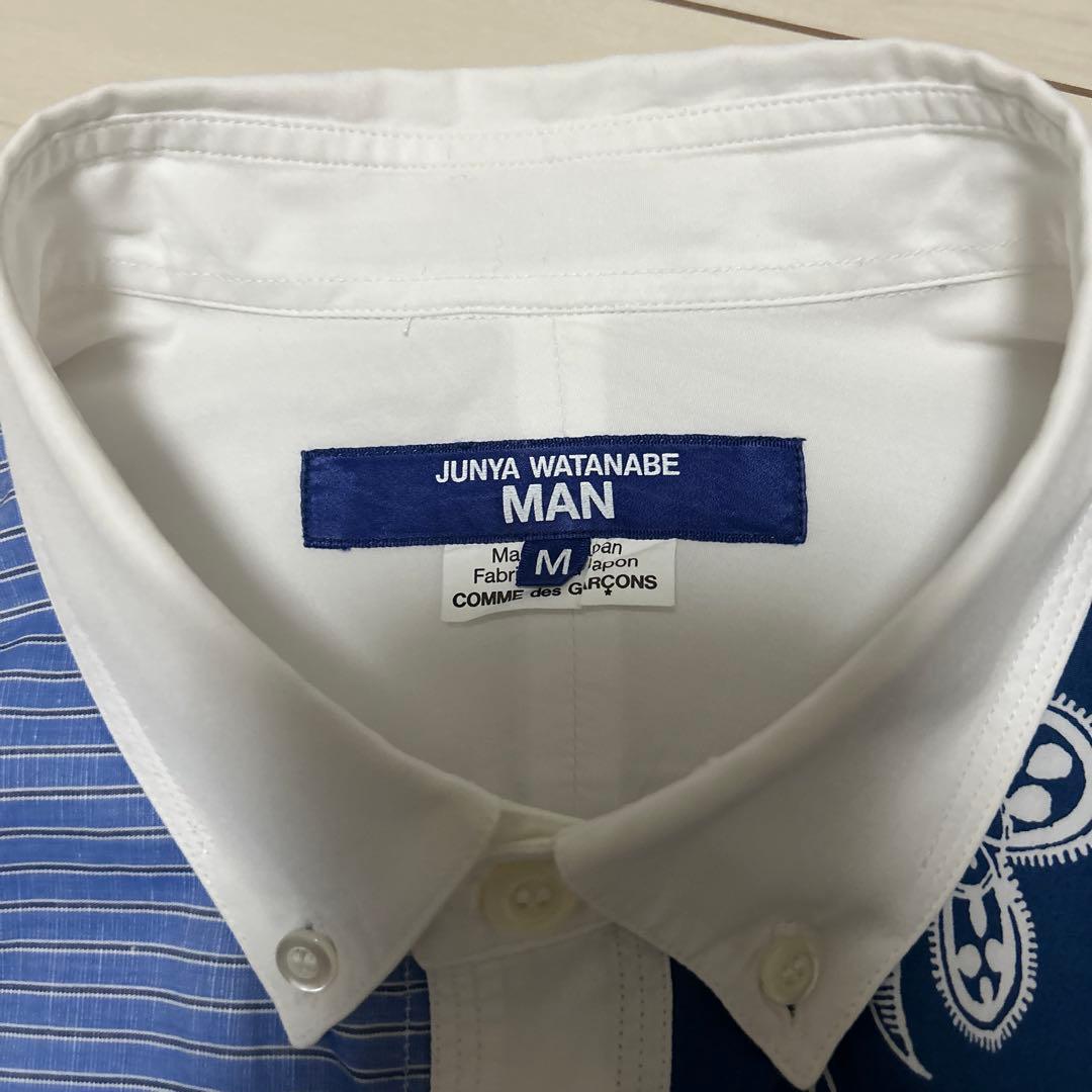 JUNYA WATANABE MAN パッチワークシャツ M