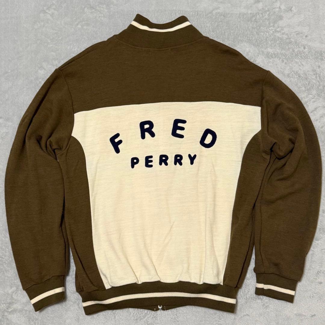 【FRED PERRY】希少70s 80s トラックジャケット　背面ロゴ　月桂樹