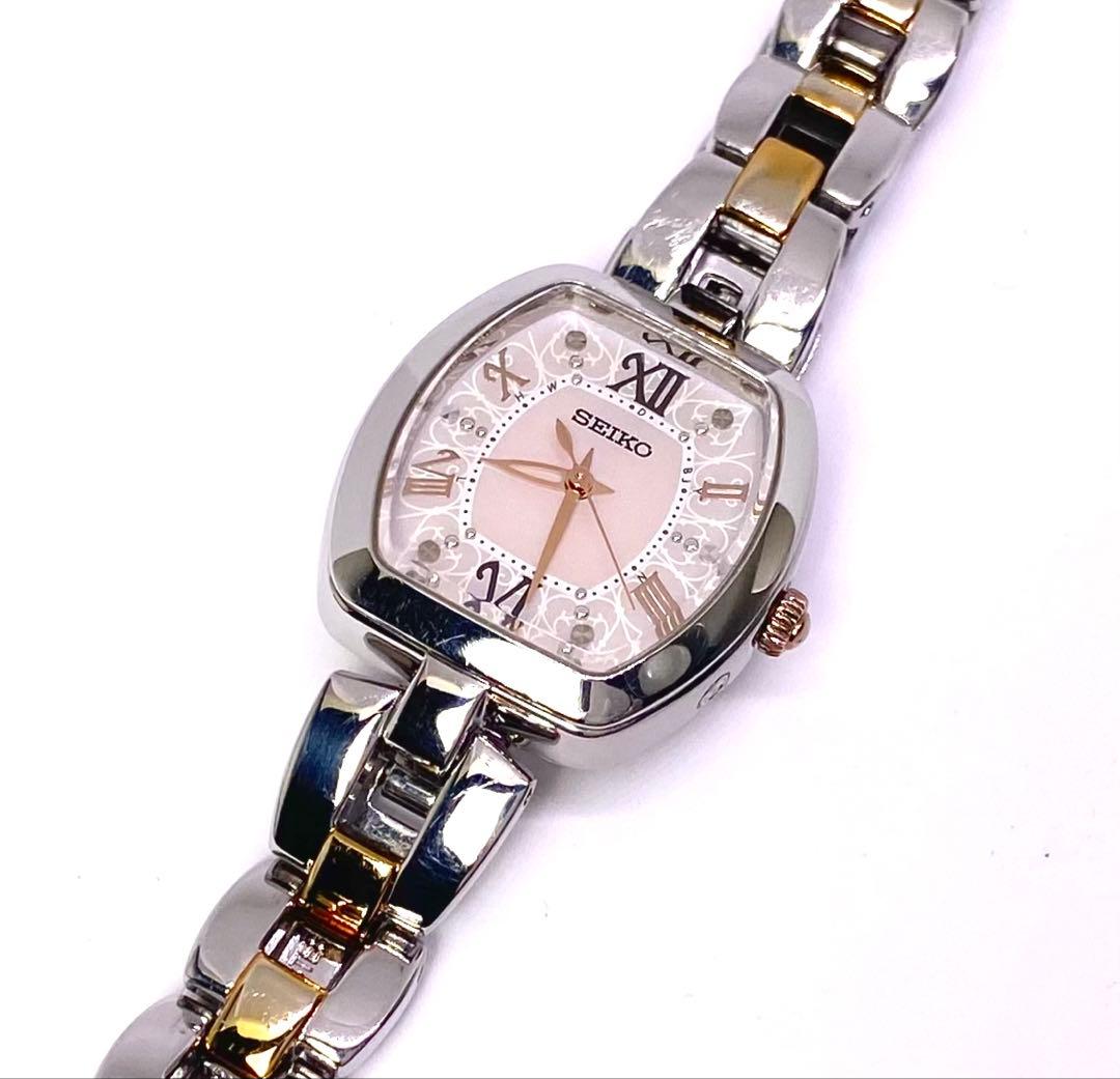 SEIKO☆セイコー☆TISSE☆ティセ☆電波ソーラー☆耐磁☆スワロフスキー