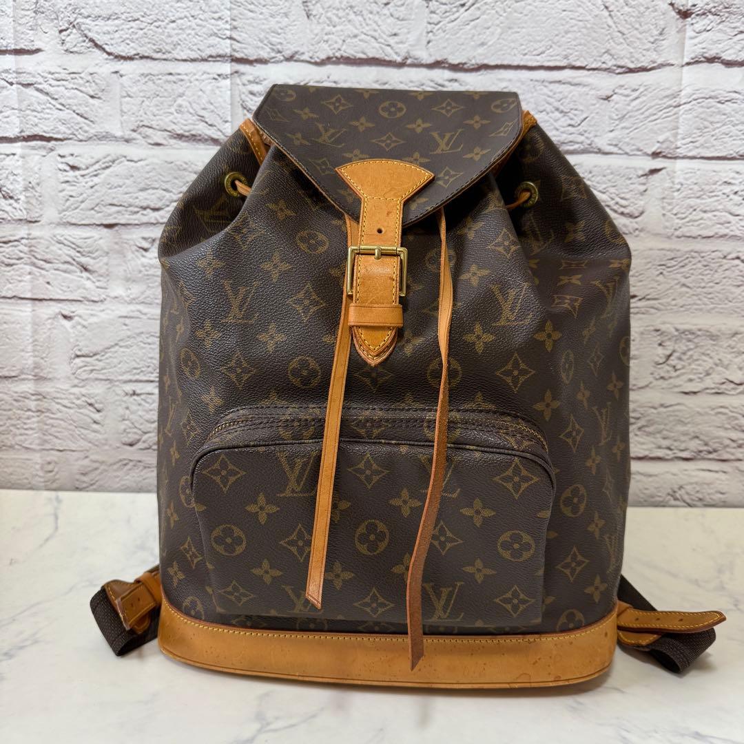 【ルイ ヴィトン】モノグラム モンスリGM リュック リュックサック