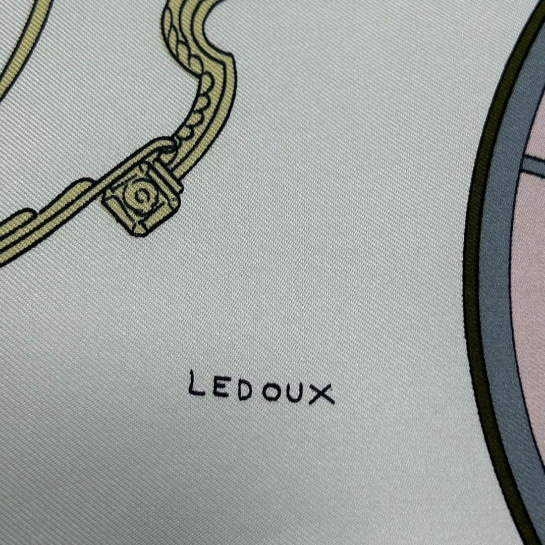 J685 美品 エルメス シルク100% スカーフ ピンク レディース