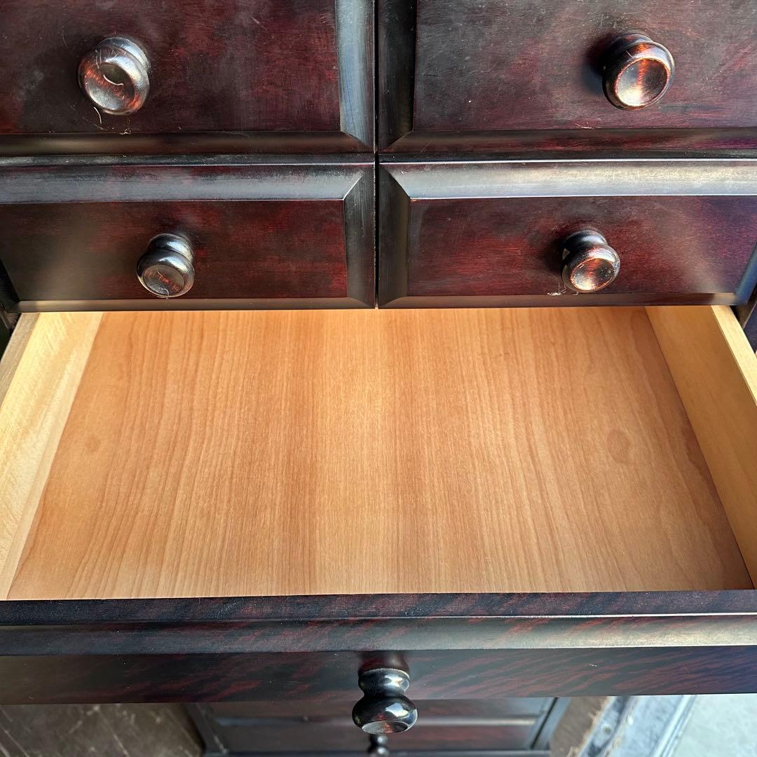 民芸家具 9段チェスト 整理タンス 箪笥 アンティーク