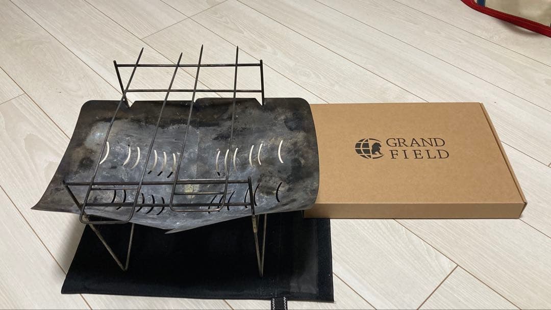 GRAND FIELD チタン製焚き火台 本体重量250g オール純チタン製