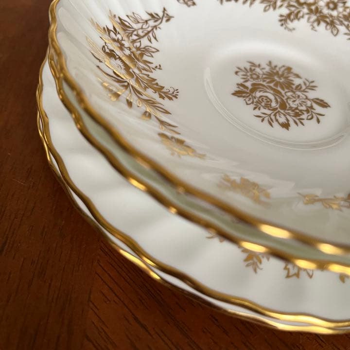 【レア美品】ミントン★ゴールドフラワー★トリオ　ペア