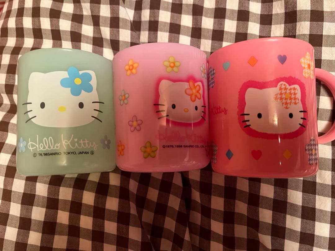 キティ　レトロ　カオハナ　トレイ　小物入れ　歯ブラシ　スポンジホルダー　ピンク