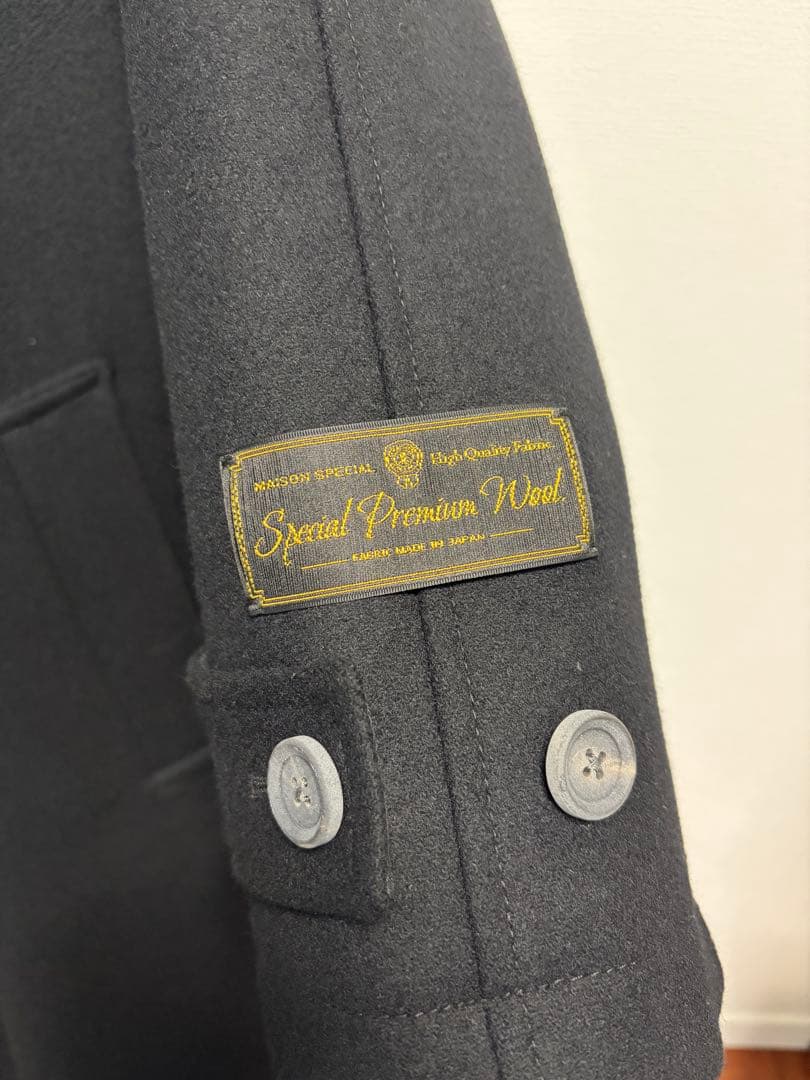 ジャケット・アウター MAISONSPECIAL Super170s Melton Coat