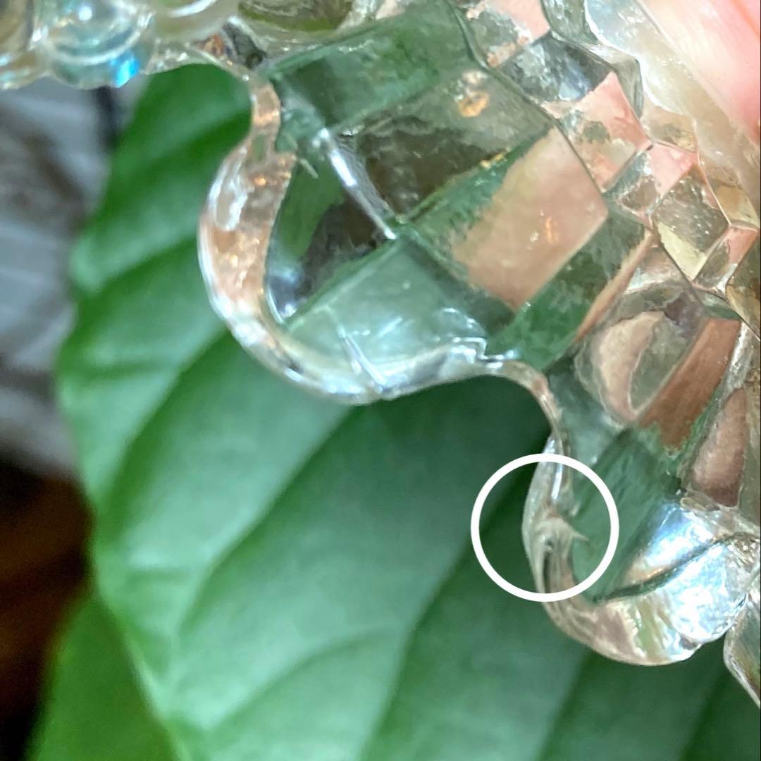 ミニシャンデリア　1920年　フランスアンティーク　ブルードロップ