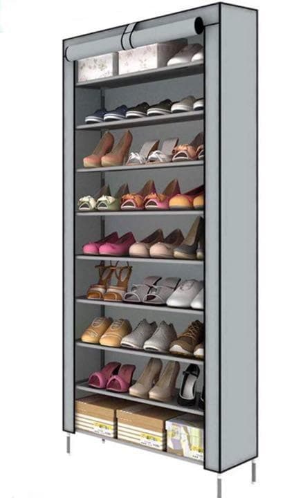 ロングブーツも折らずに収納OK♪❤嫌な臭いが籠もらない❣お洒落シューズラック