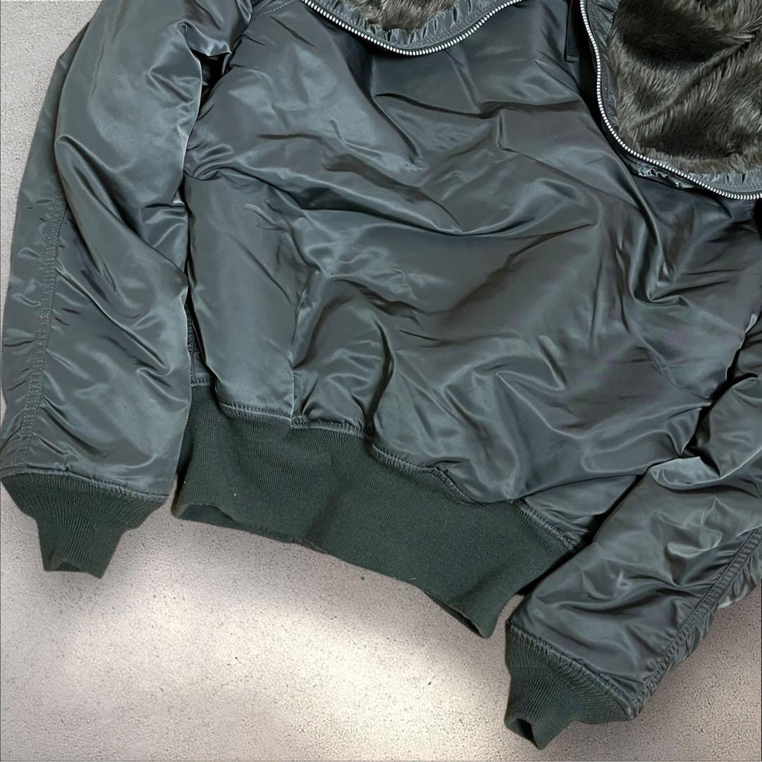 アルファインダストリーズ N-2B 現行　フライトジャケット　短丈　ファー