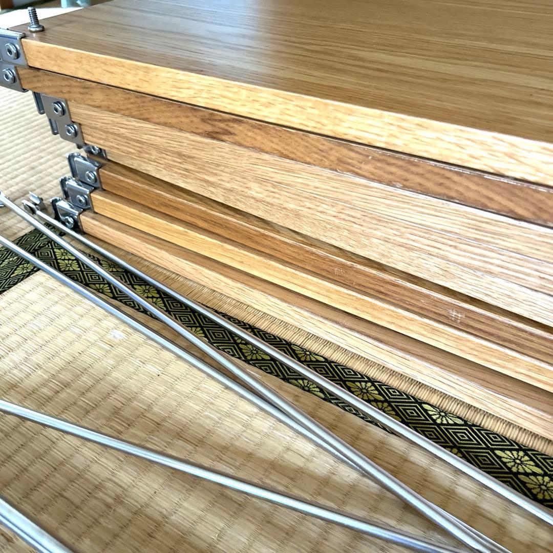 無印良品 ステンレスユニットシェルフ オーク材棚 ワイド 小 2台セット