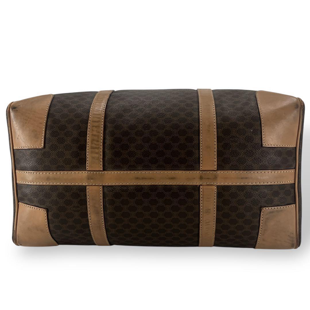 オールド　セリーヌ　マカダム柄　ボストンバッグ　トリオンフ　南京錠　旅行バッグ