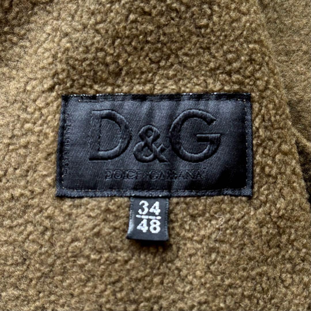 【イタリア製】ドルチェ＆ガッバーナ チェスターコート カーキ 48